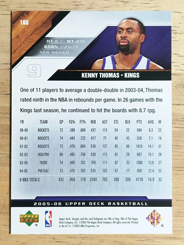 2005-06 Upper Deck #165 Kenny Thomas