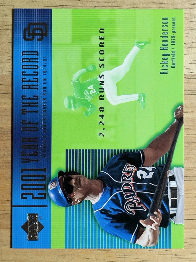 2002 Upper Deck #734 Rickey Henderson YR