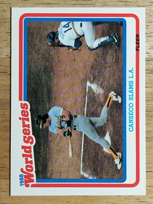 1989 Fleer World Series #3 Jose Canseco