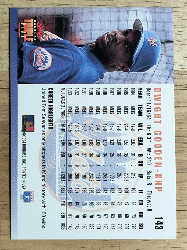 1994 Triple Play #143 Dwight Gooden