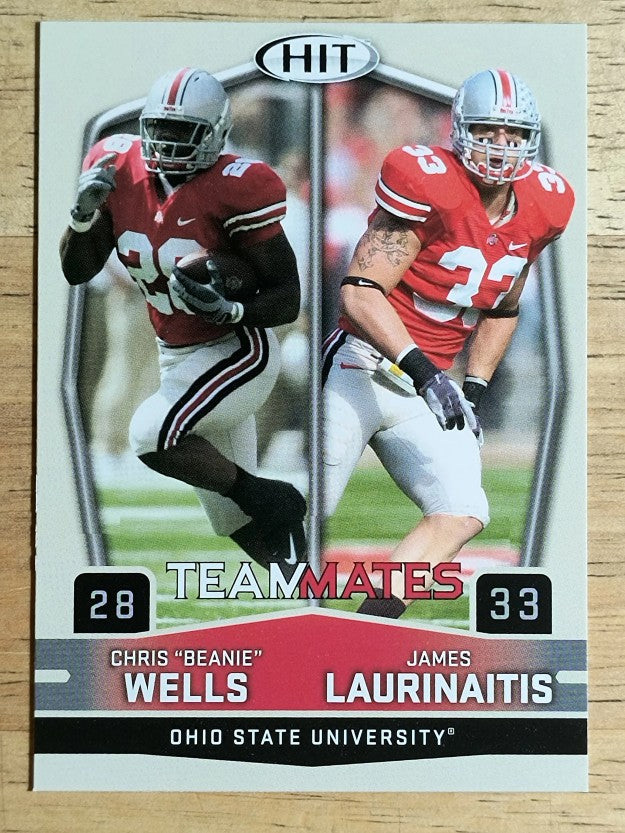 2009 SAGE HIT #58 Chris Wells TM/James Laurinaitis