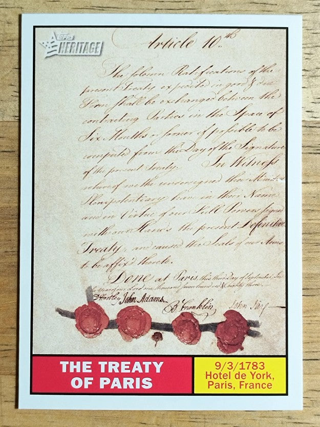 2009 Topps American Heritage #105 The Treaty of Paris
