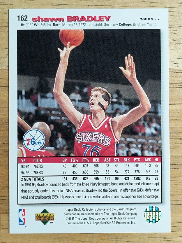 1995-96 Collector's Choice Player's Club #162 Shawn Bradley