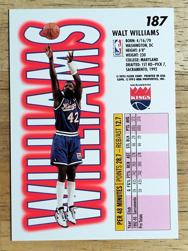 1993-94 Fleer #187 Walt Williams