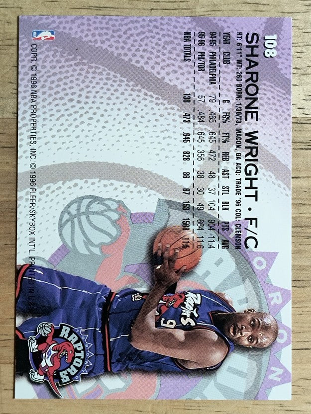 1996-97 Fleer #108 Sharone Wright