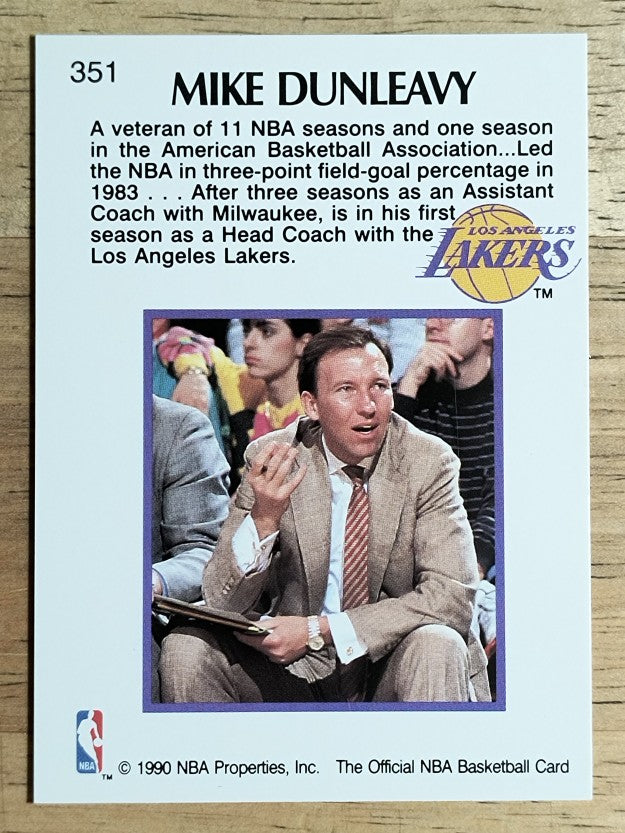 1990-91 Hoops #351 Mike Dunleavy CO