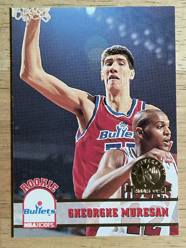 1993-94 Hoops Fifth Anniversary Gold #418 Gheorghe Muresan
