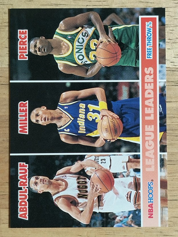 1994-95 Hoops #255 Mahmoud Abdul-Rauf LL/Reggie Miller/Ricky Pierce