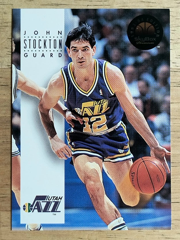 1993-94 SkyBox Premium #179 John Stockton