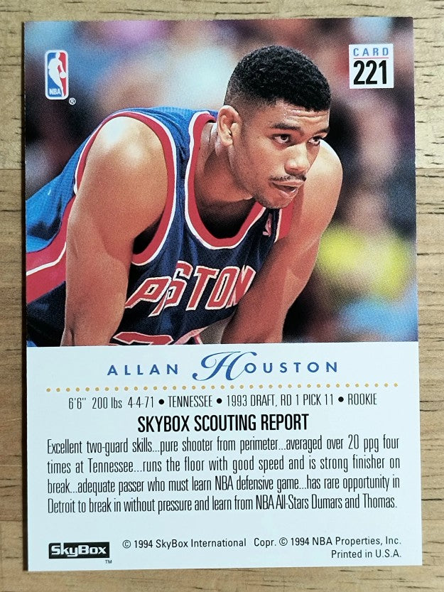 1993-94 SkyBox Premium #221 Allan Houston RC (NM)