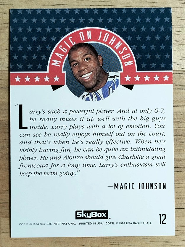 1994 SkyBox USA #12 Larry Johnson/Magic On