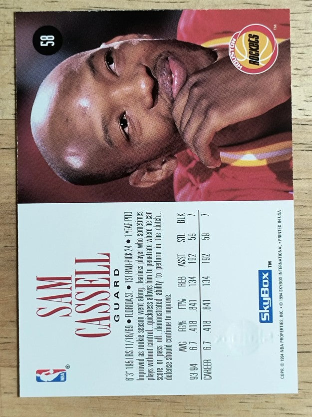 1994-95 SkyBox Premium #58 Sam Cassell
