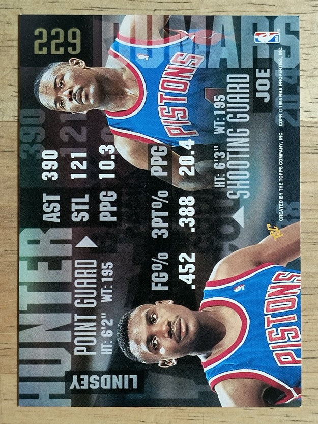 1994-95 Stadium Club #229 Lindsey Hunter BCT/Joe Dumars