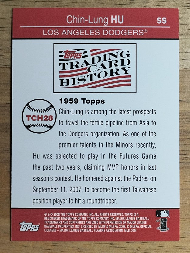 2008 Topps Trading Card History #TCH28 Chin-Lung Hu