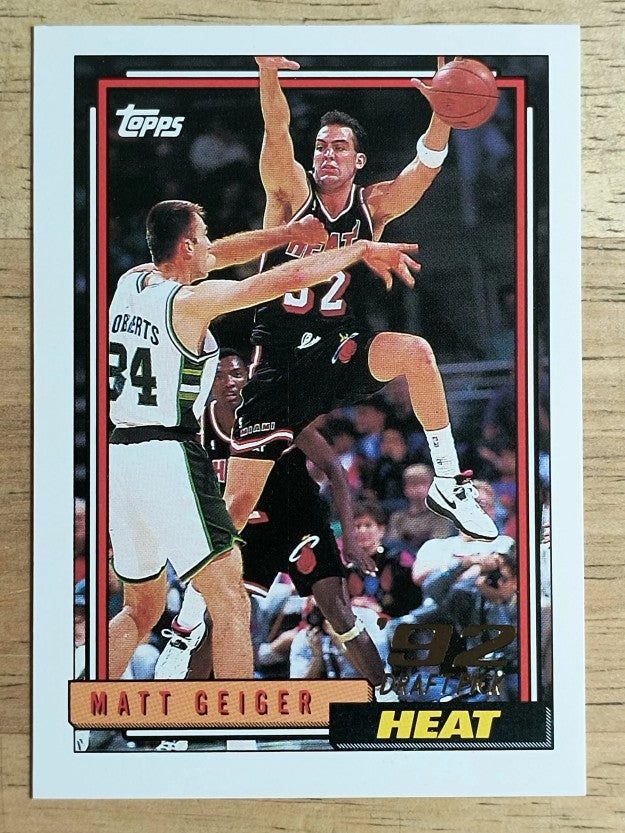 1992-93 Topps #322 Matt Geiger RC