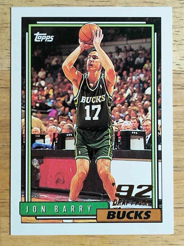 1992-93 Topps #348 Jon Barry RC