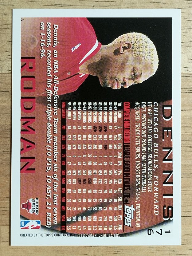 1996-97 Topps #176 Dennis Rodman