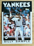 1986 Topps #533 Billy Sample