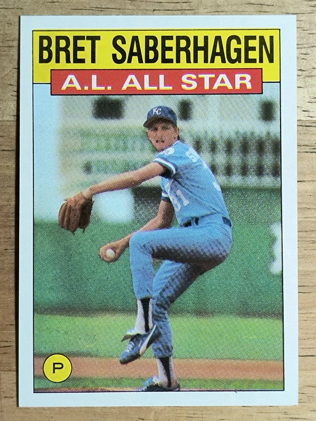 1986 Topps #720 Bret Saberhagen AS