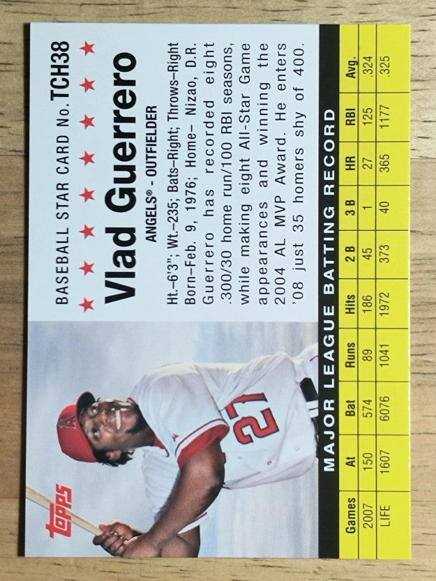 2008 Topps Trading Card History #TCH38 Vladimir Guerrero