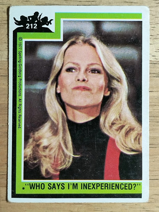 1977 Topps Charlie's Angels #212 Who Says I'm Inexperienced (VG)