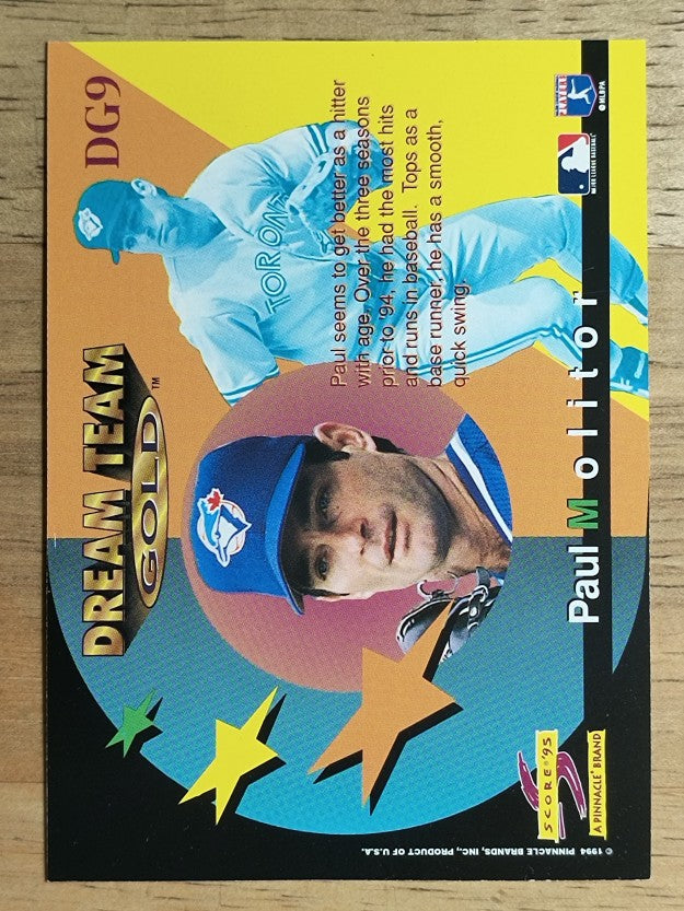 1995 Score Dream Team #DG9 Paul Molitor
