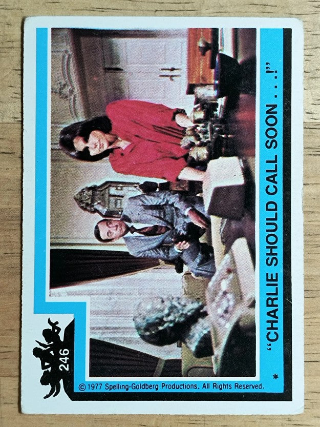 1977 Topps Charlie's Angels #246 Charlie Should Call Soon (VG)
