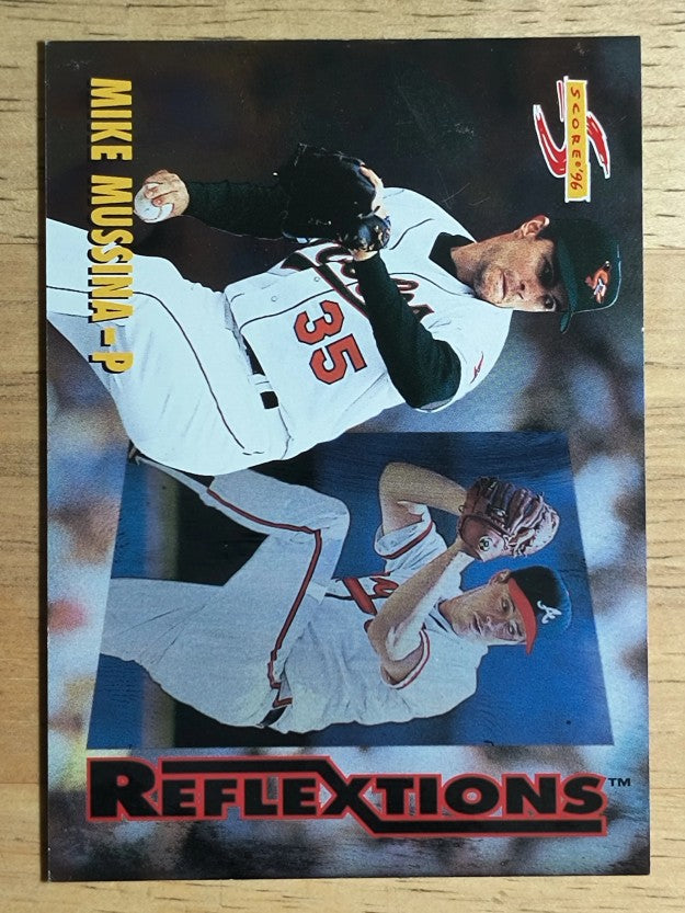 1996 Score Reflextions #17 Greg Maddux/Mike Mussina