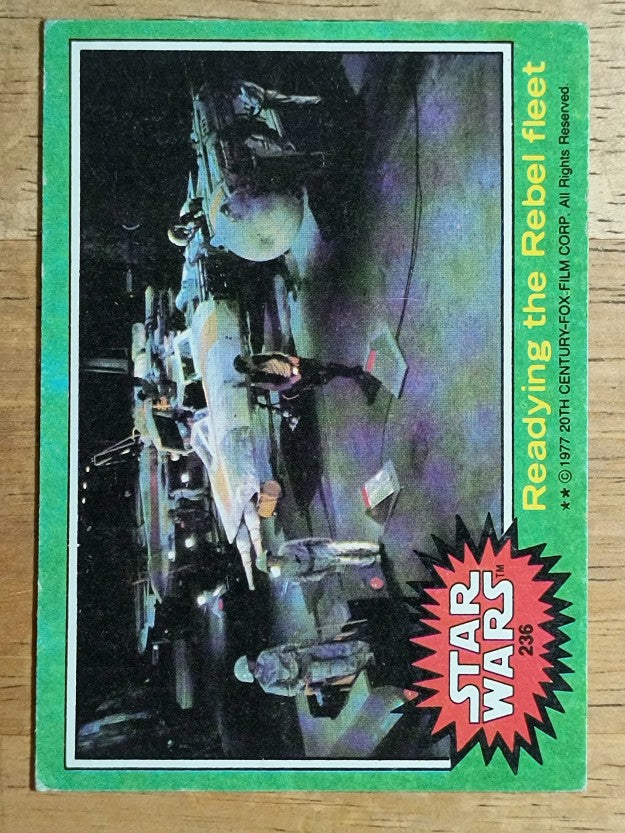1977 Topps Star Wars #236 Readying the Rebel Fleet (VGEX)