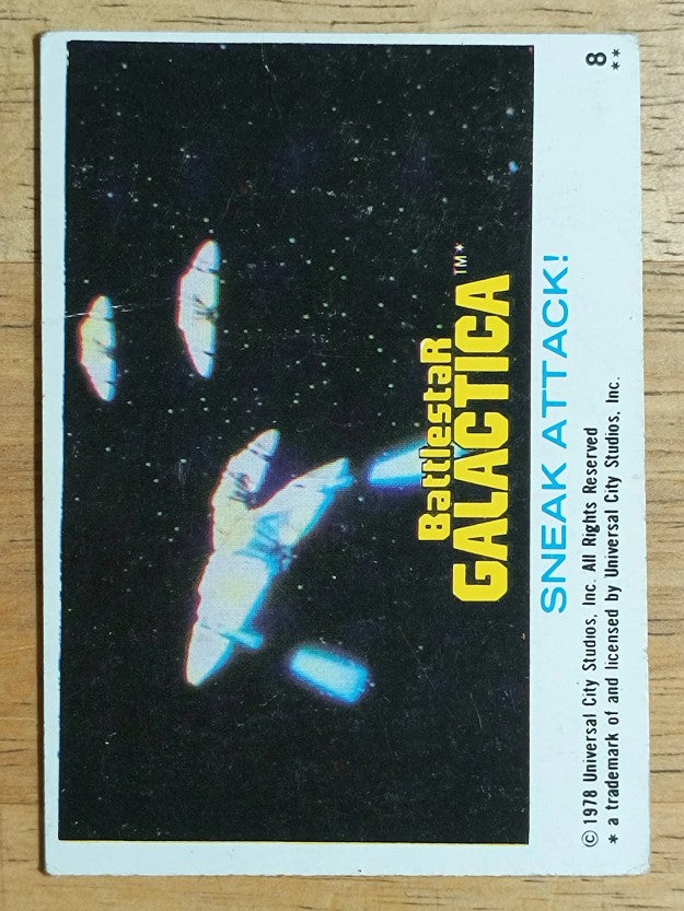 1978 Topps Battlestar Galactica #8 Sneak Attack (VG)