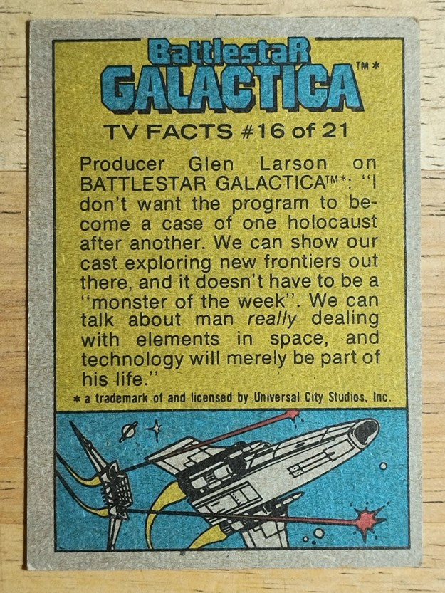 1978 Topps Battlestar Galactica #22 Fate Of The Traitor Baltar (EX)