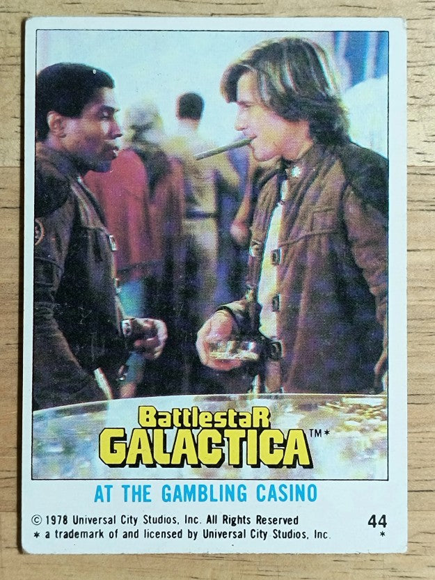 1978 Topps Battlestar Galactica #44 At The Gambling Casino (VGEX)