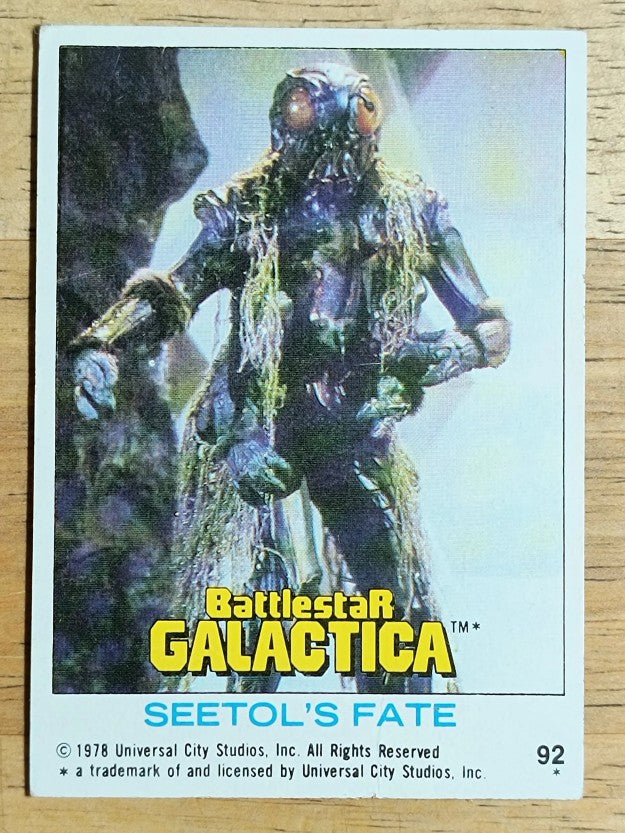 1978 Topps Battlestar Galactica #92 Seetol's Fate (VG)