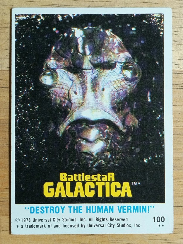 1978 Topps Battlestar Galactica #100 Destroy The Human Vermin (EX)