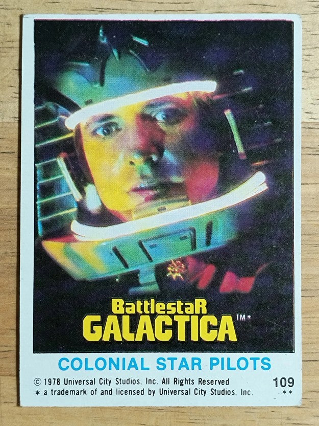 1978 Topps Battlestar Galactica #109 Colonial Star Pilots (VG)