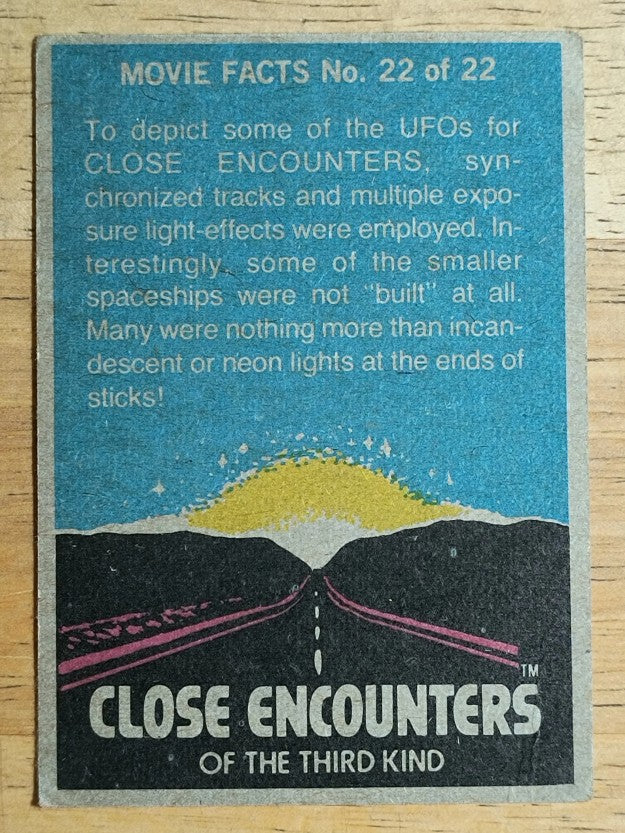 1978 Topps Close Encounters of the Third Kind #23 Aliens in the Eyes of (GOOD)