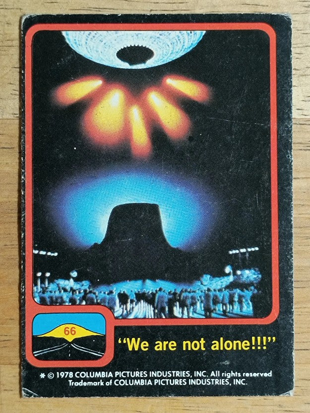 1978 Topps Close Encounters of the Third Kind #66 We Are Not Alone (VG)