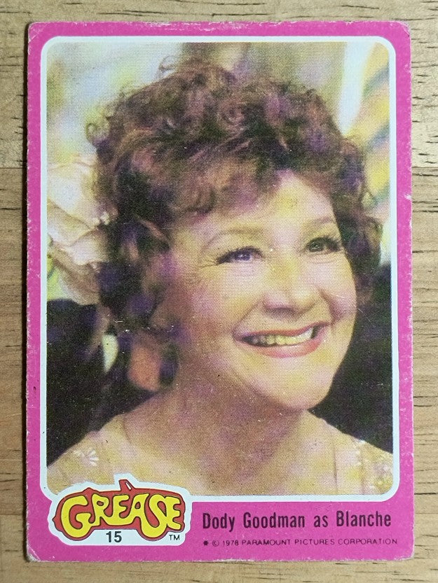 1978 Topps Grease #15 Dody Goodman as Blanche (VG)