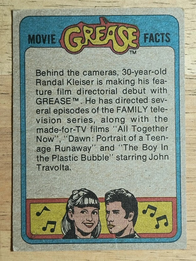 1978 Topps Grease #63 Romance at the Dance (VG)