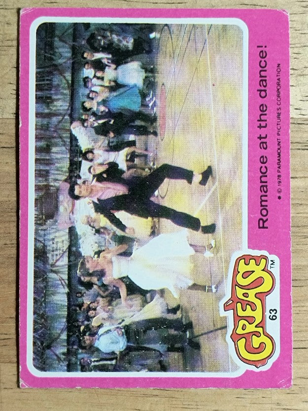 1978 Topps Grease #63 Romance at the Dance (VG)