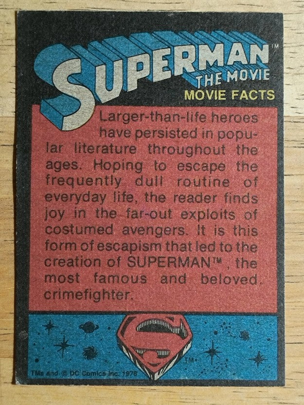 1978 Topps Superman The Movie #55 Superman To The Rescue (VGEX)
