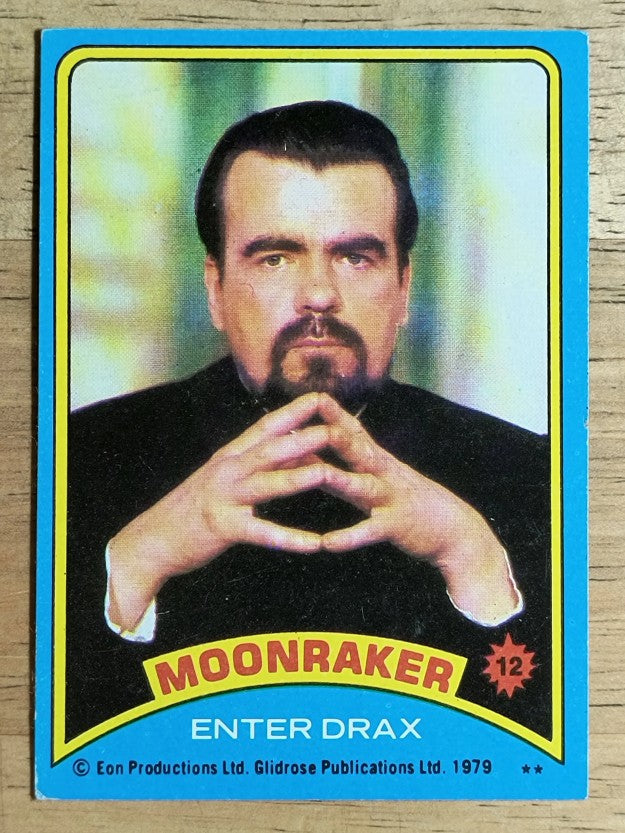 1979 Topps James Bond Moonraker #12 Enter Drax (VG)