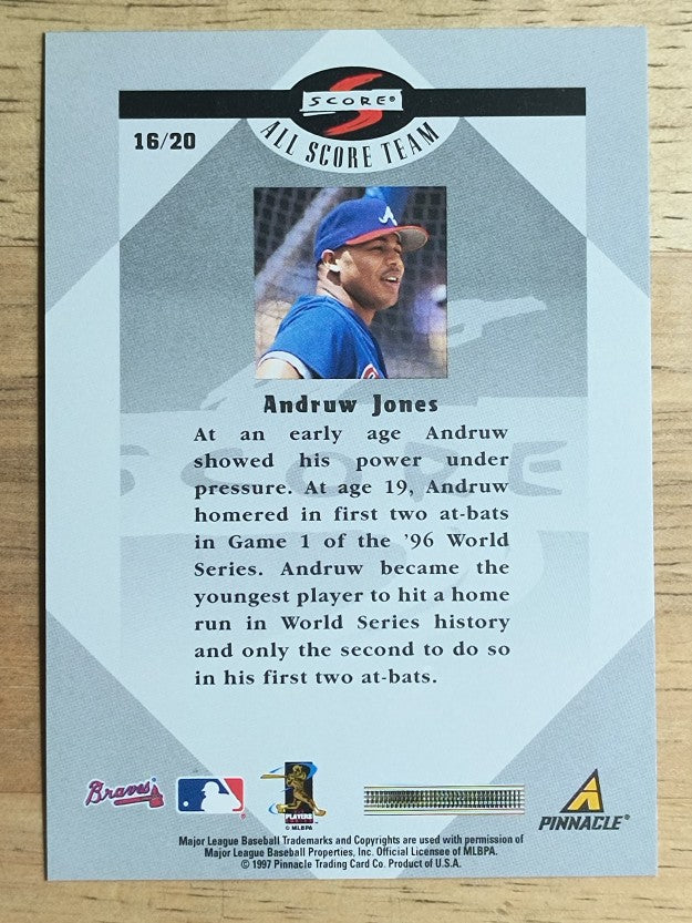 1998 Score All Score Team #16 Andruw Jones