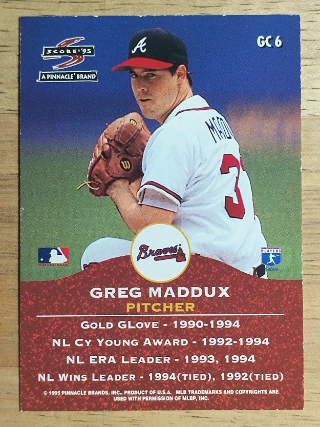 1995 Score Double Gold Champs #GC6 Greg Maddux