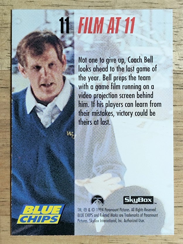 1994 SkyBox Premium Blue Chips #11 Film at 11