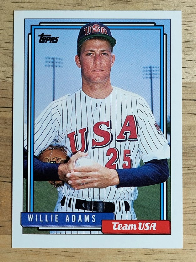 1992 Topps Traded #1T Willie Adams USA RC