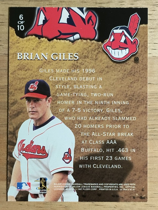 1997 Ultra Golden Prospects #6 Brian Giles