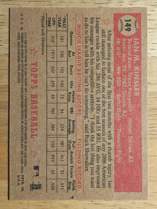 2006 Topps '52 #149 Ian Kinsler