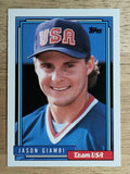 1992 Topps Traded #40T Jason Giambi USA