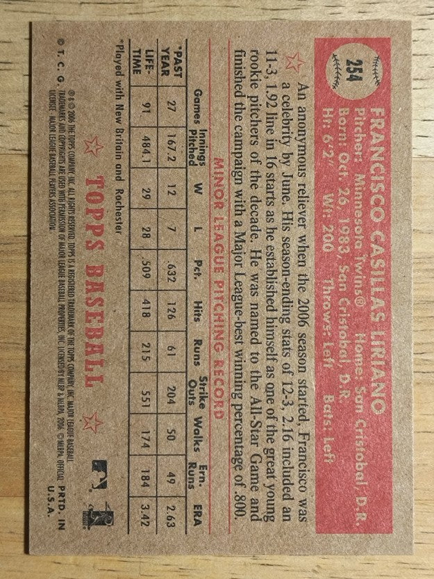 2006 Topps '52 #254 Francisco Liriano
